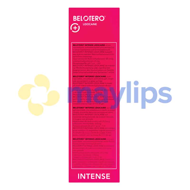 product Belotero Intense Lidocaine Back