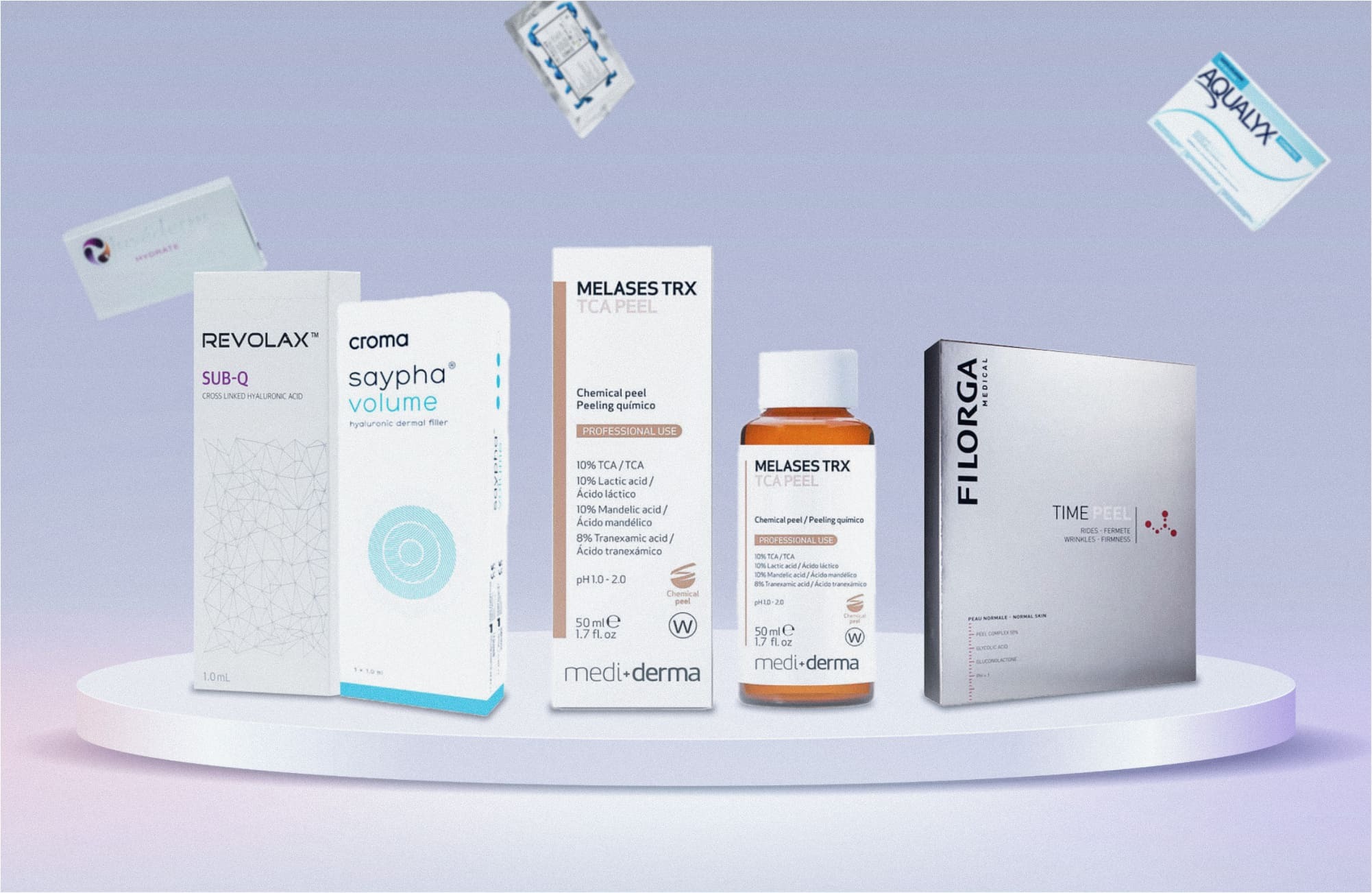 group of affordable cosmetic products