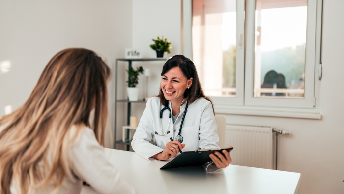 An image of a consultation for a Belotero Lip filler procedure