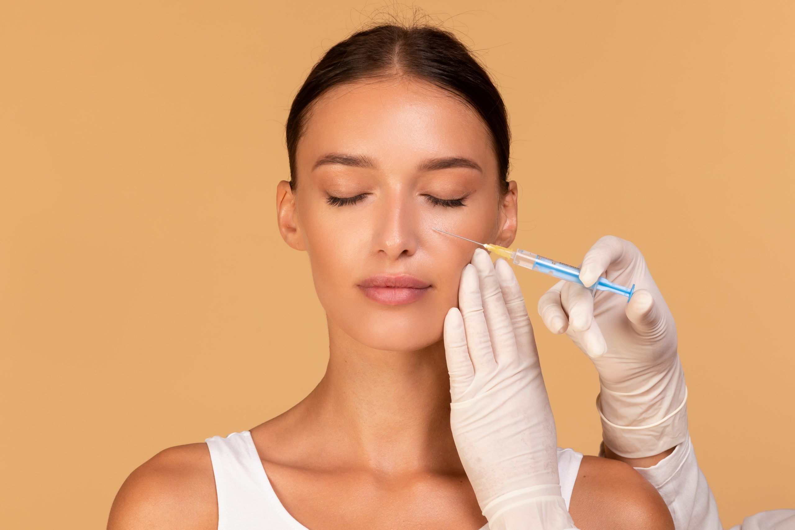 Radiesse treatment to rejuvenate the skin.