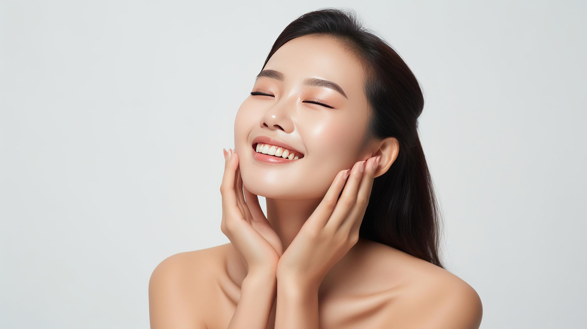 Woman enjoying her younger-looking skin after getting filler treatments.