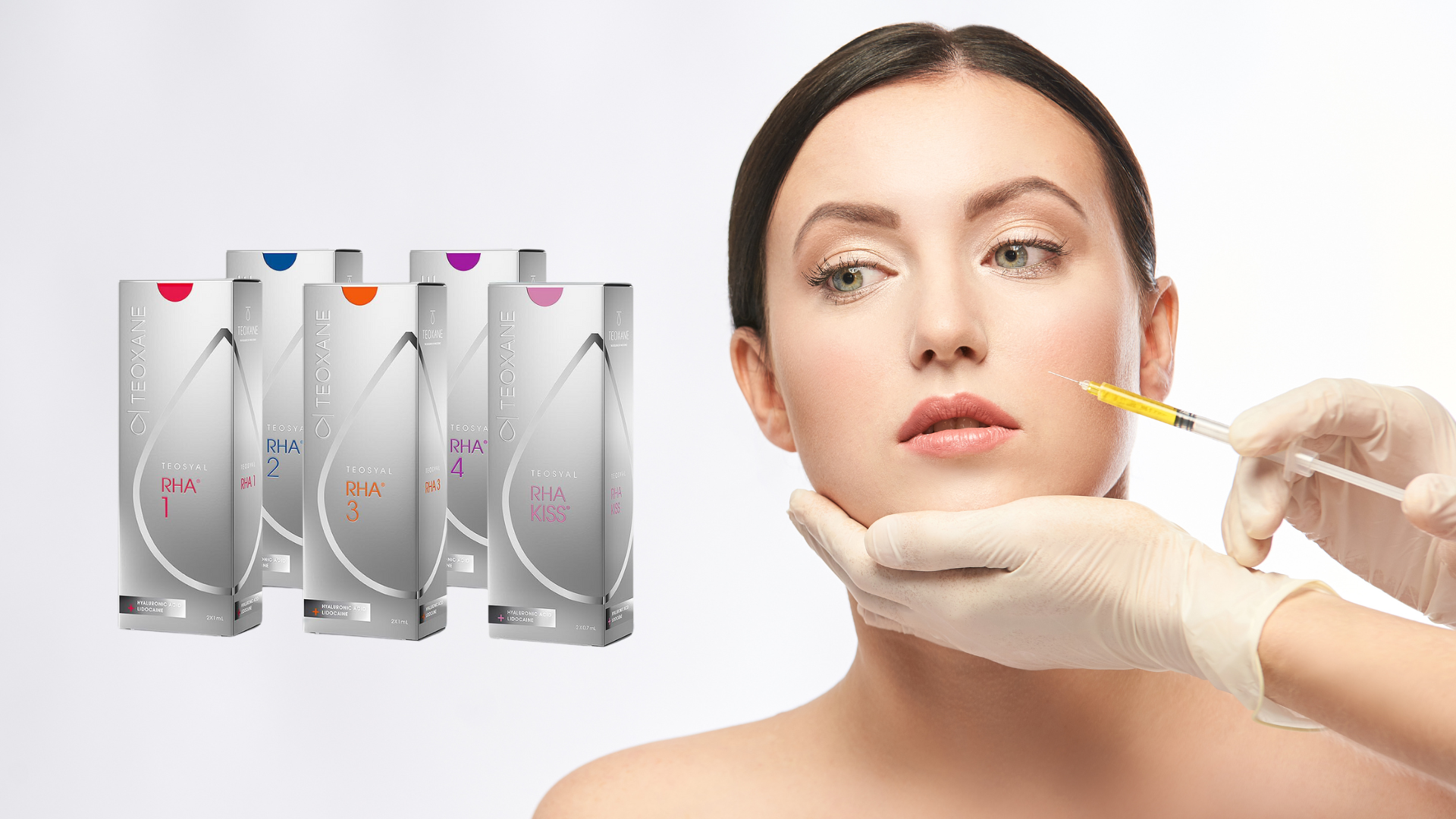 Woman receiving Teosyal RHA filler.