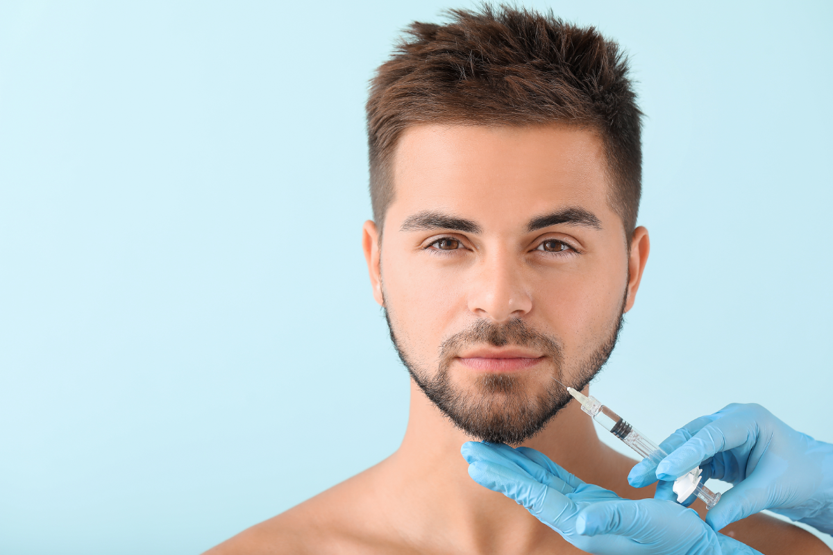 A man's injection