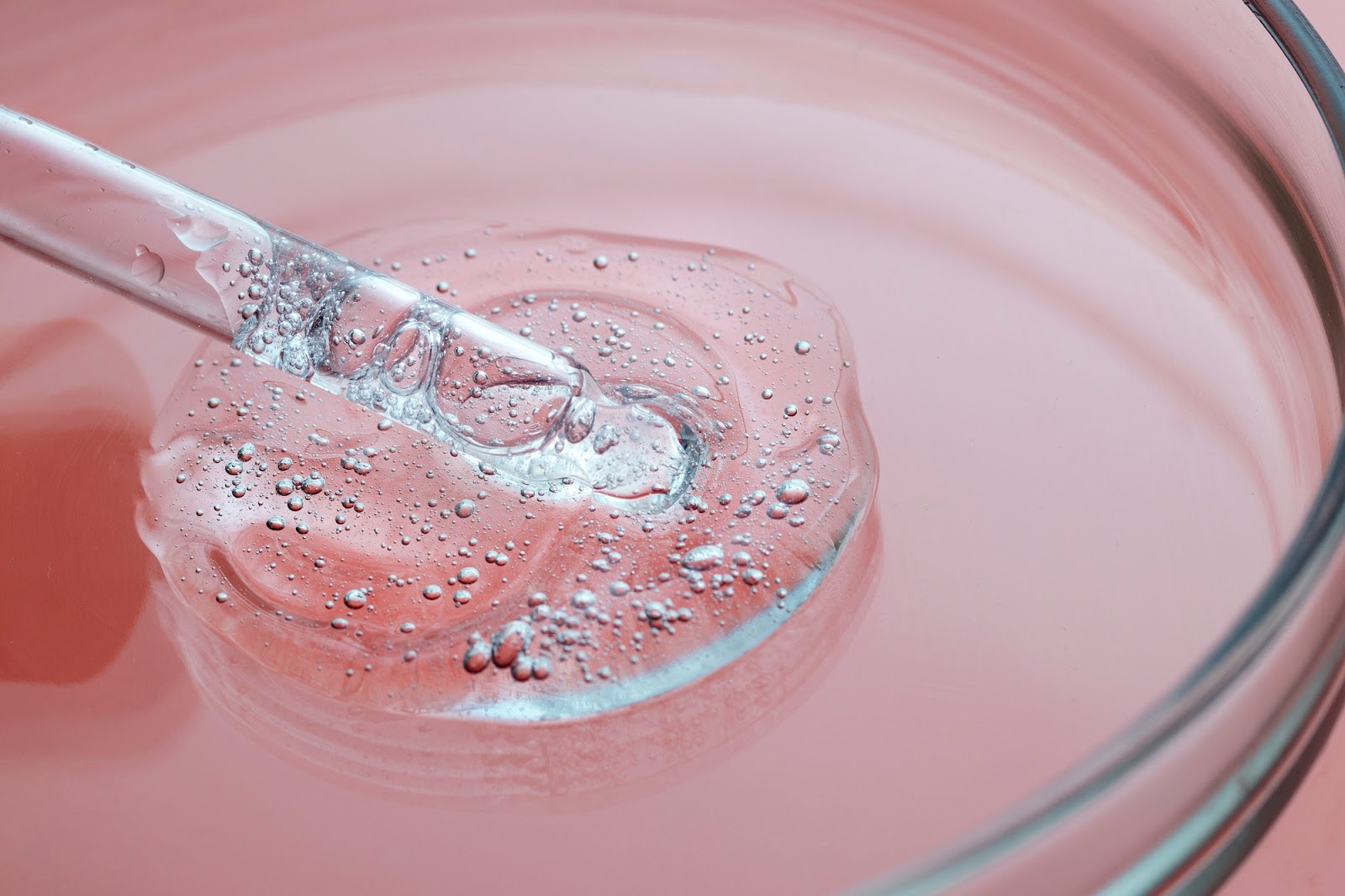 Collagen's structure on a dish.