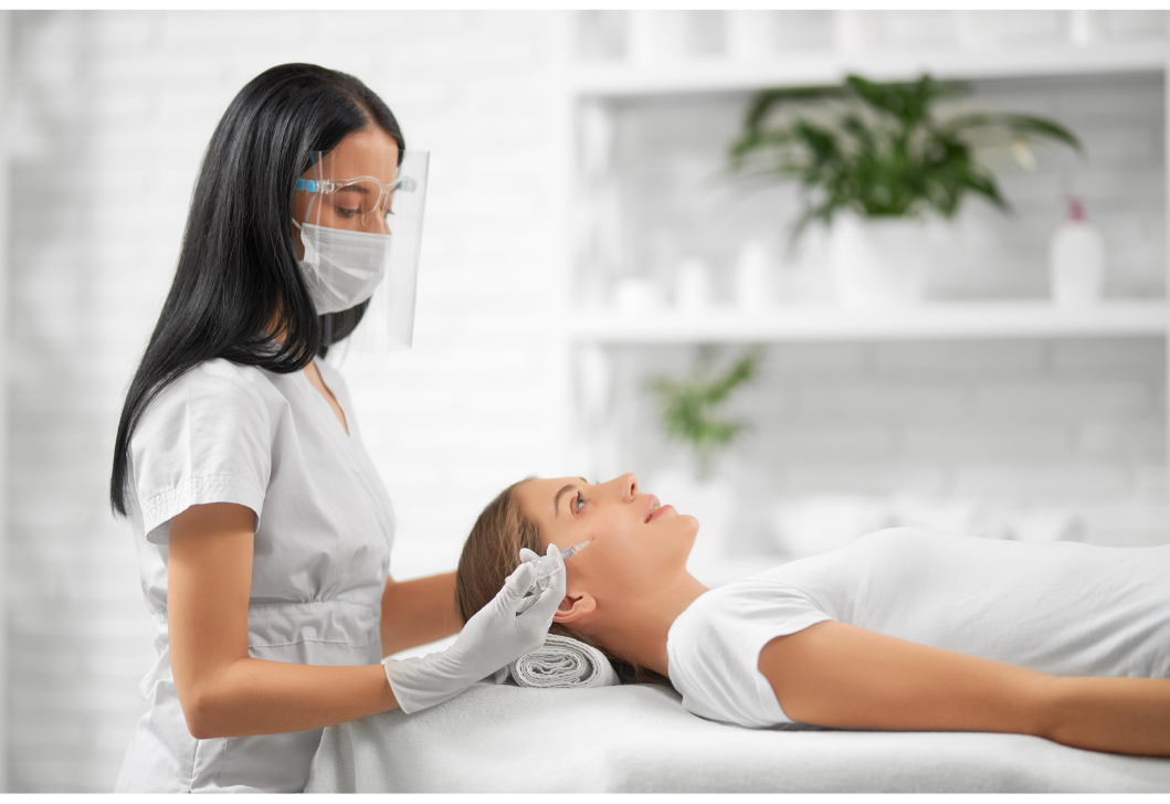 administering facial injection