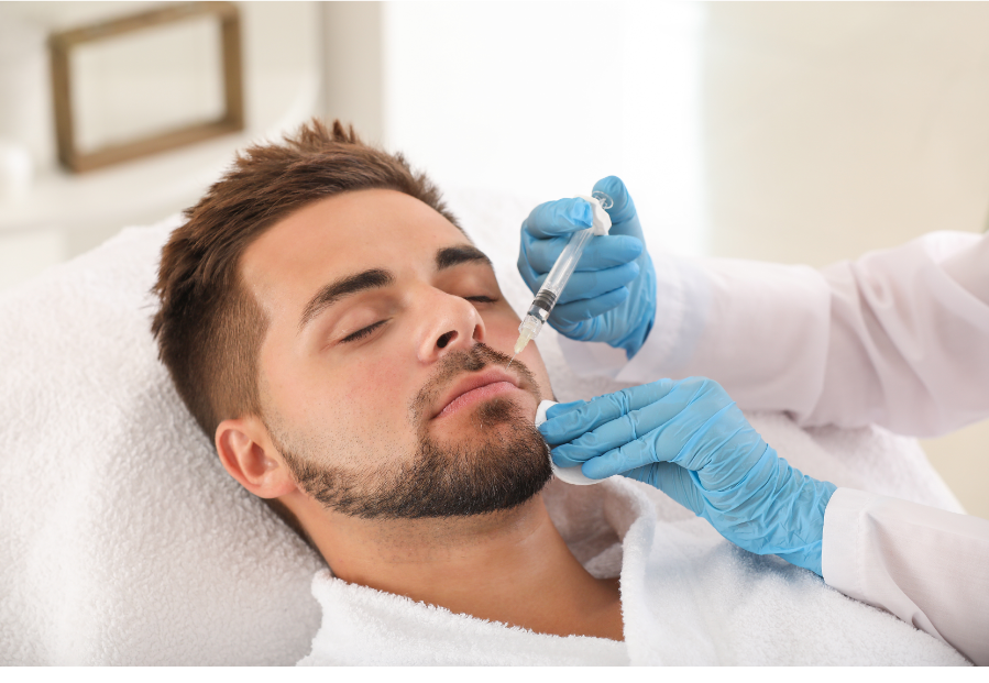 injecting in the face