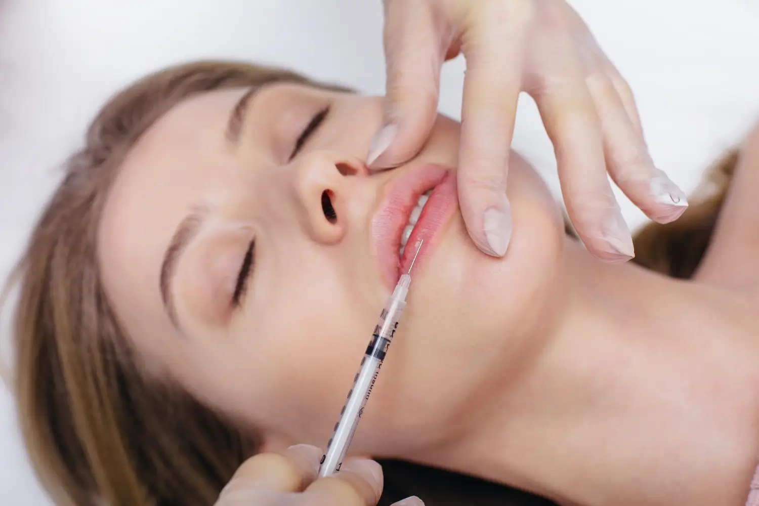 lip injection by a doctor
