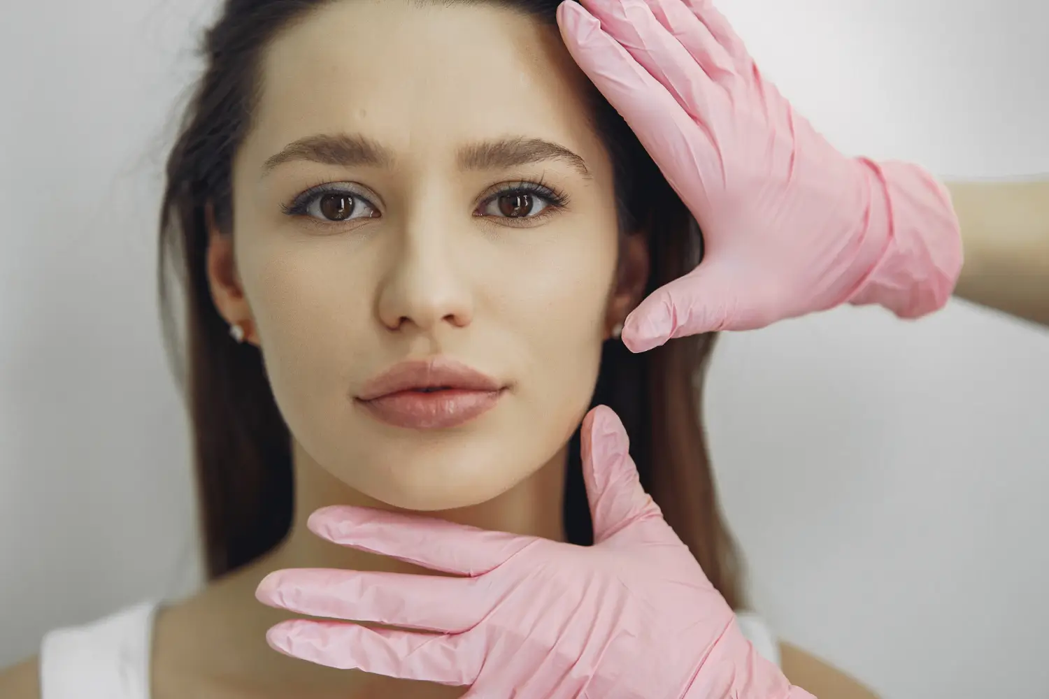 the woman's face