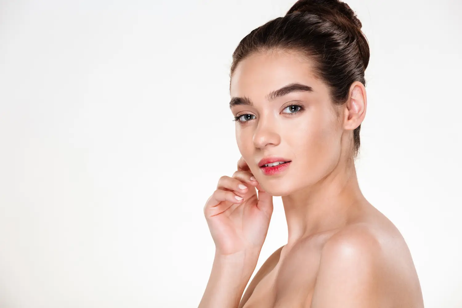 Woman with rejuvenated skin.