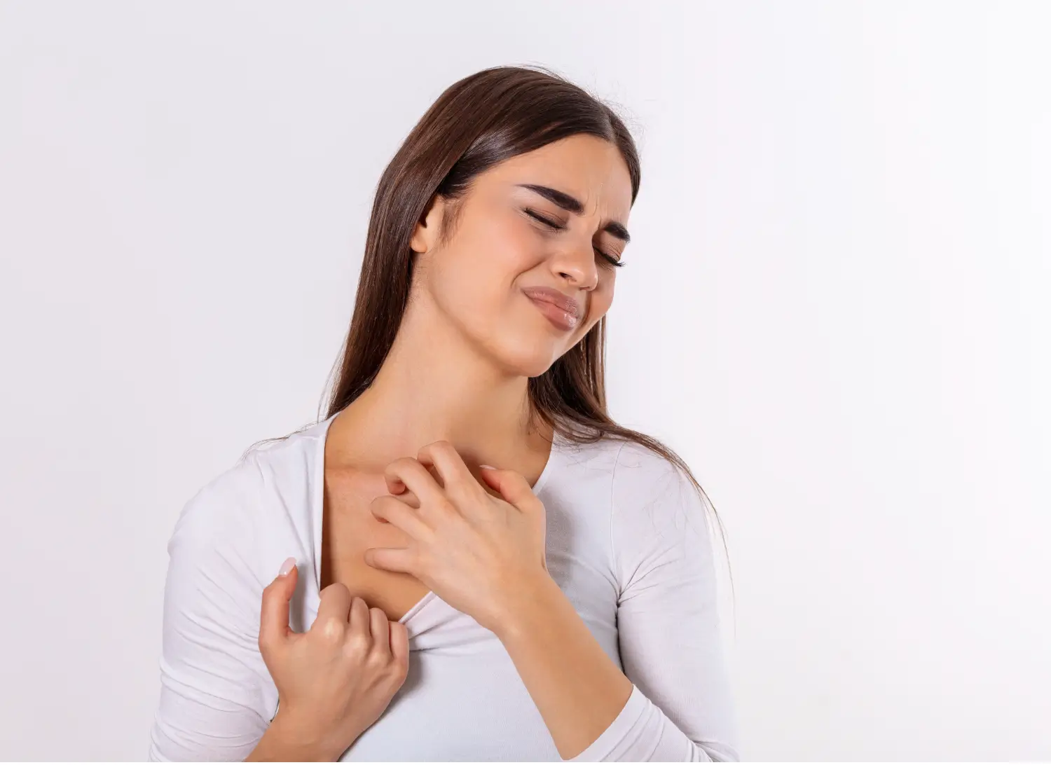 her itchy neck