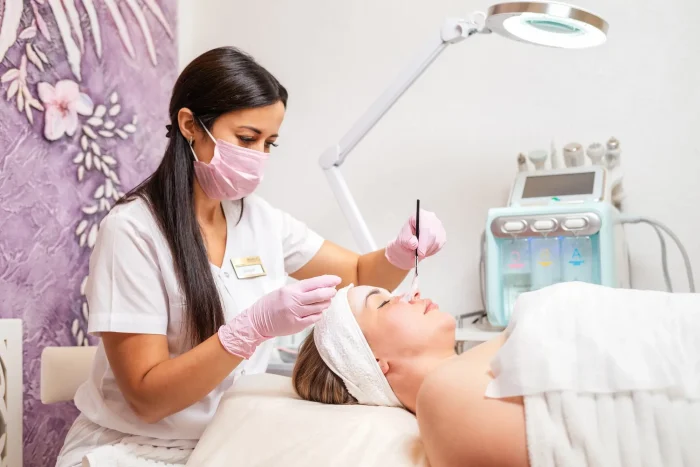 Patient enjoying new medspa procedure