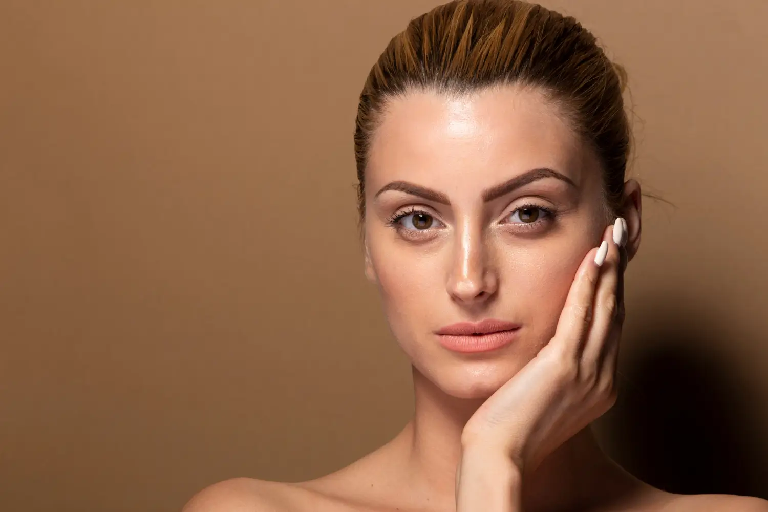 woman with smooth and youthful-looking skin