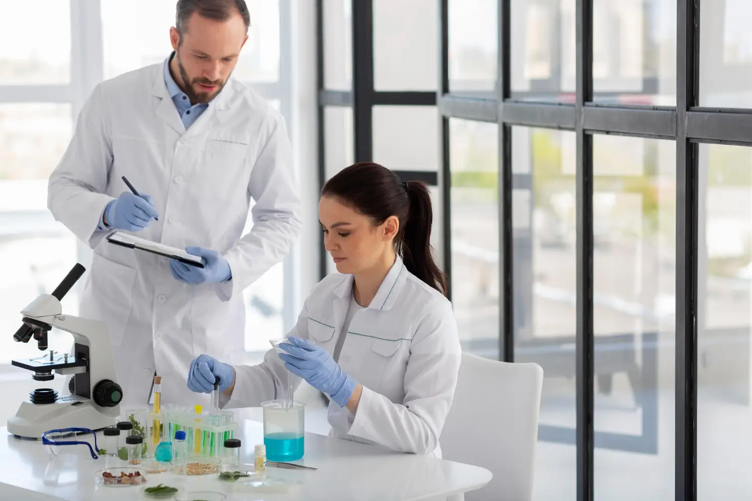 doctors working in the lab