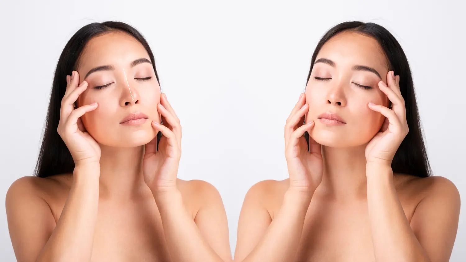 female patient enjoying her smooth, flawless skin