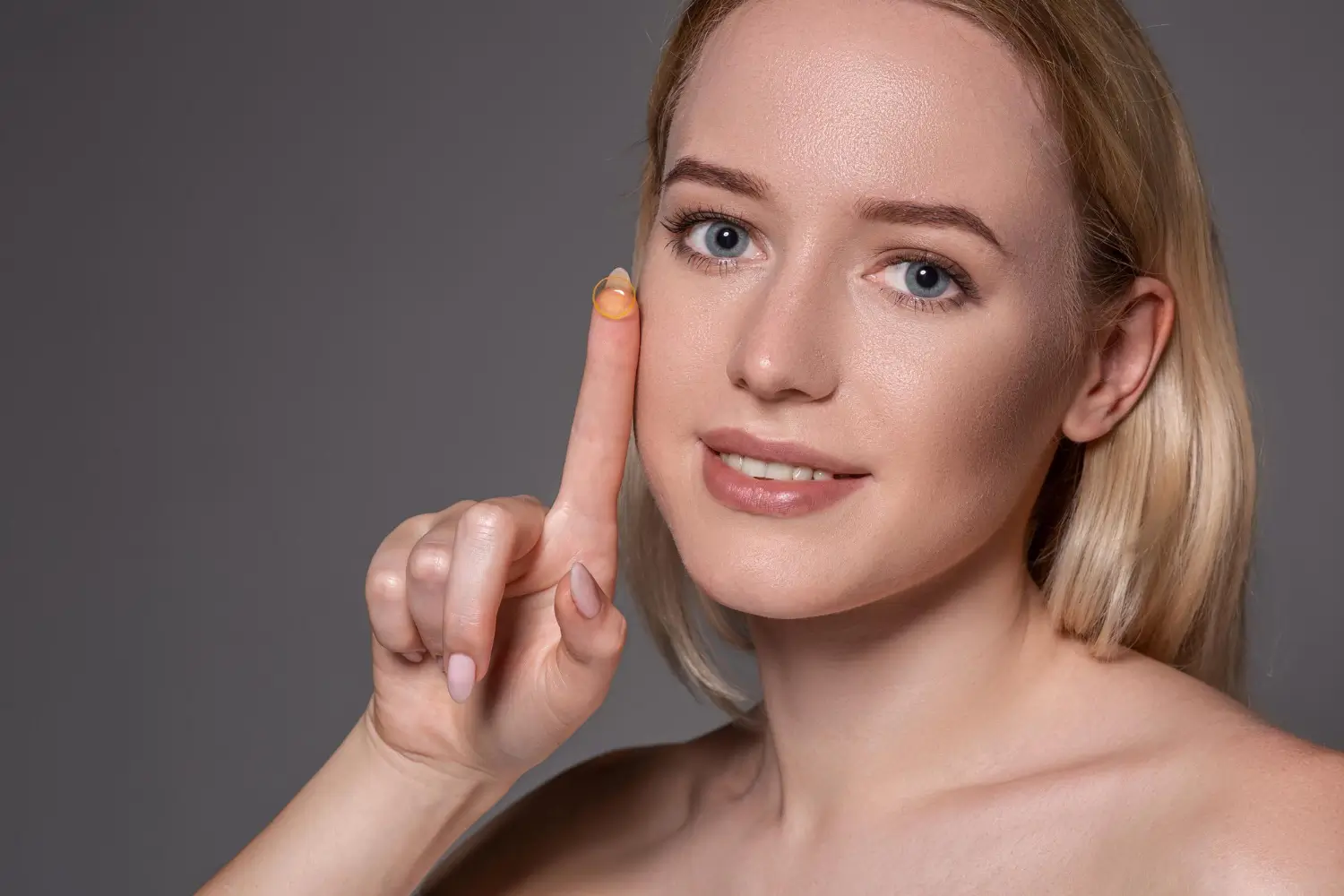 woman who just had her dermal filler injection