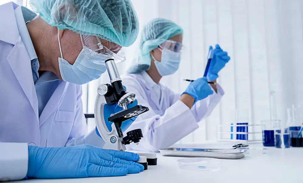 doctors checking the chemicals in the new meds