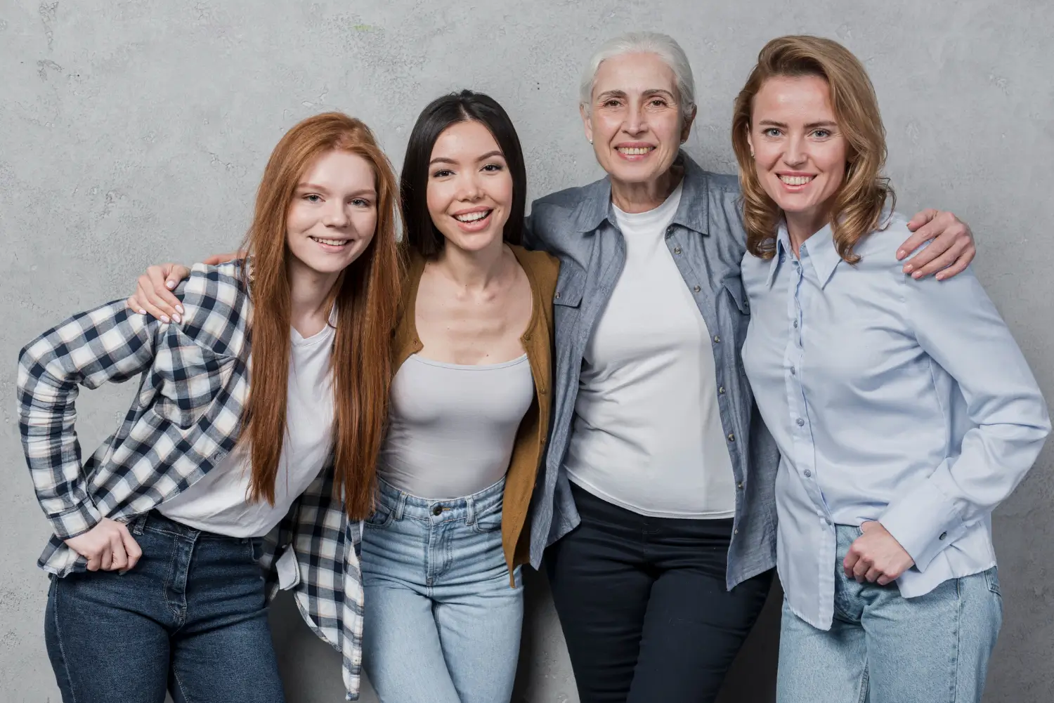 women from different generation come together