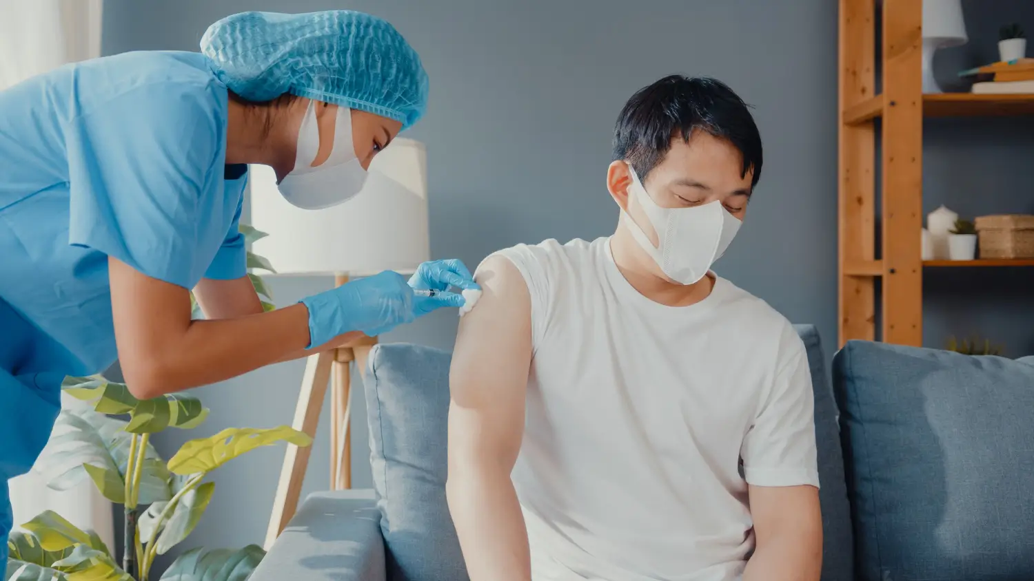 he is getting medication through injection