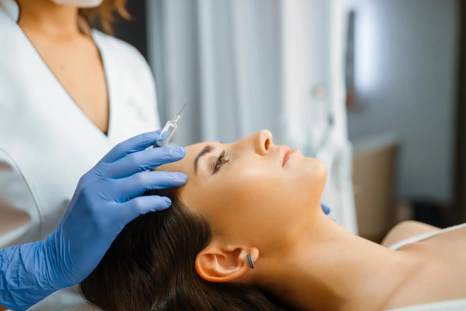the operation starts in her forehead