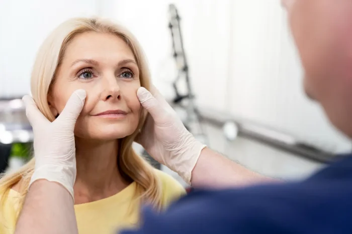 under eyes check up