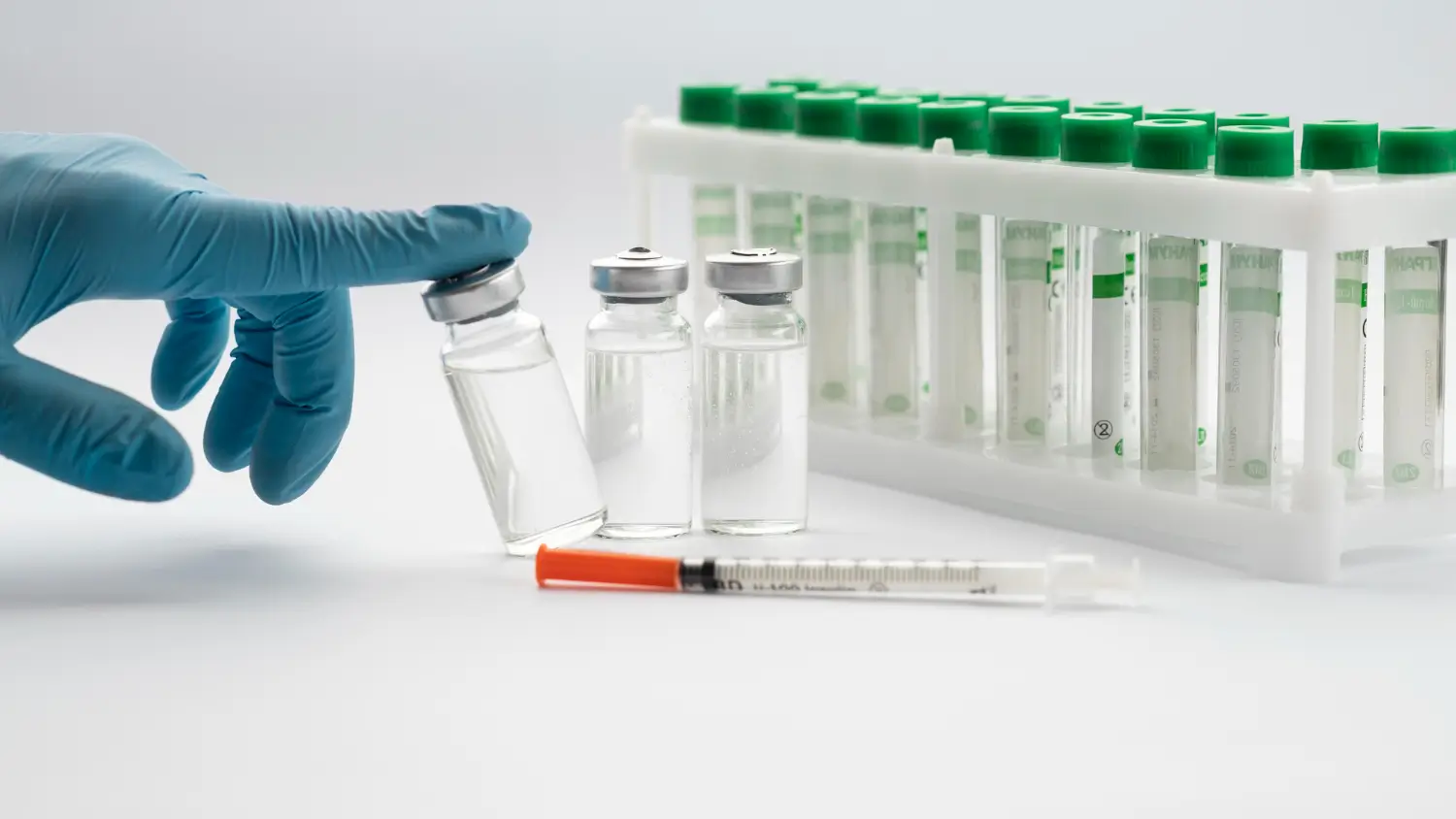 the vials are in proper place and storage