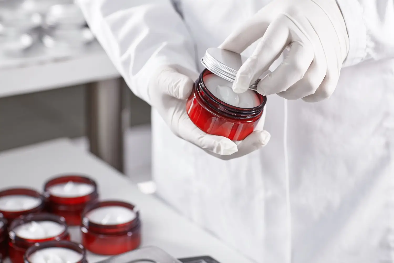making the cream that brings pain relief in patients