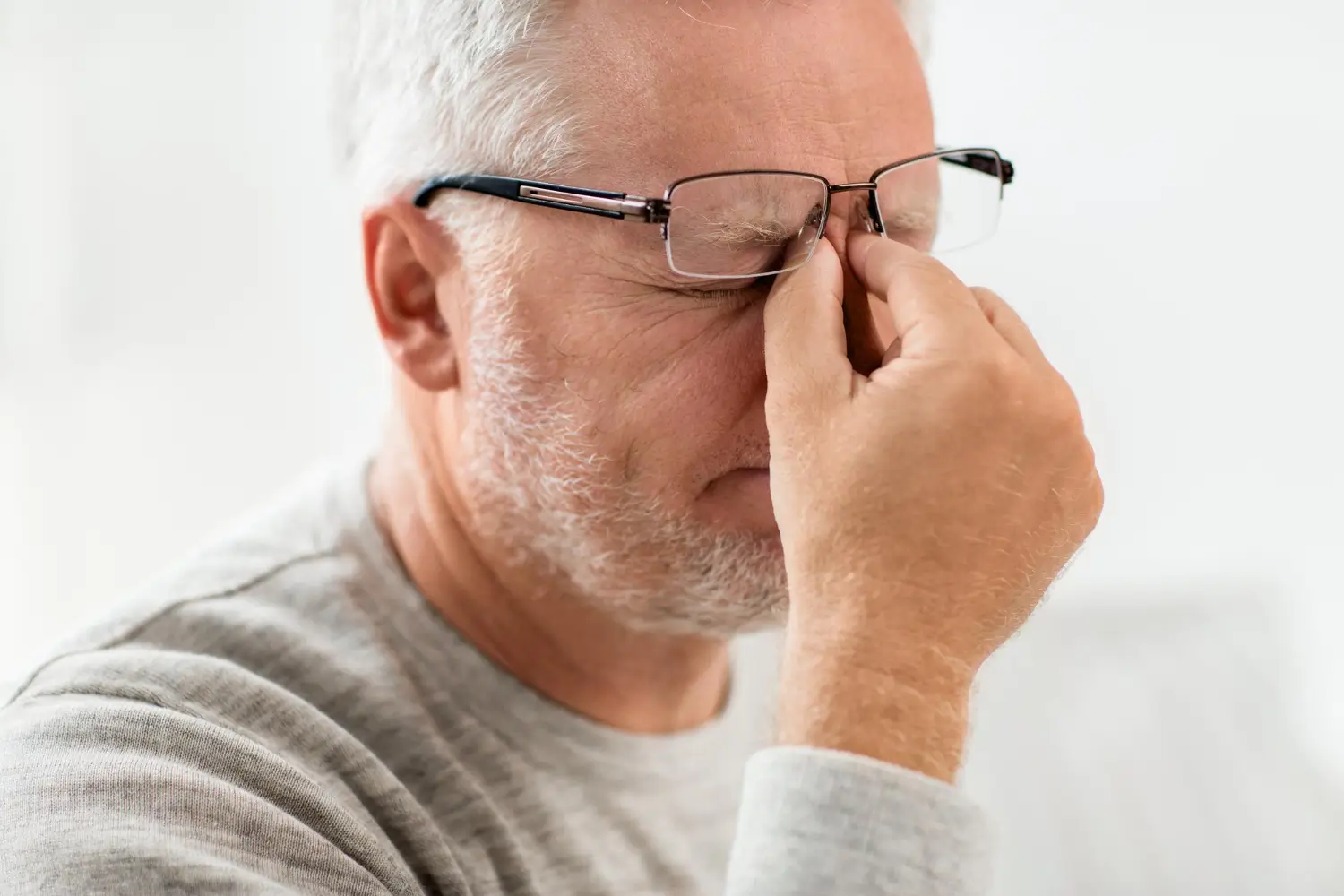 patient is suffering from headache due to eye pressure